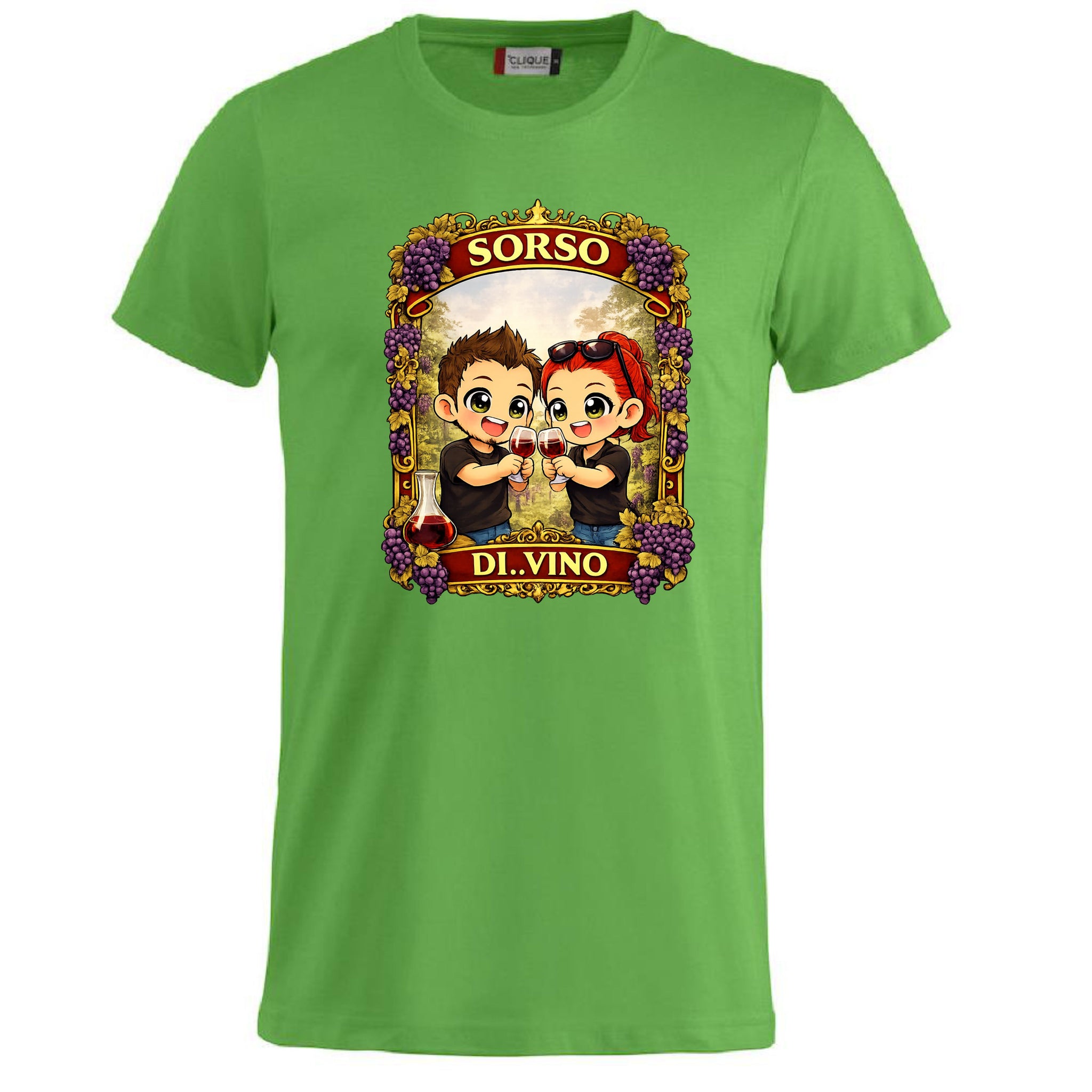 T-Shirt Divertente “Sorso di Vino” Personalizzabile con Nome – Idea Regalo per Amanti del Vino – PS 27431-A-142 PRS