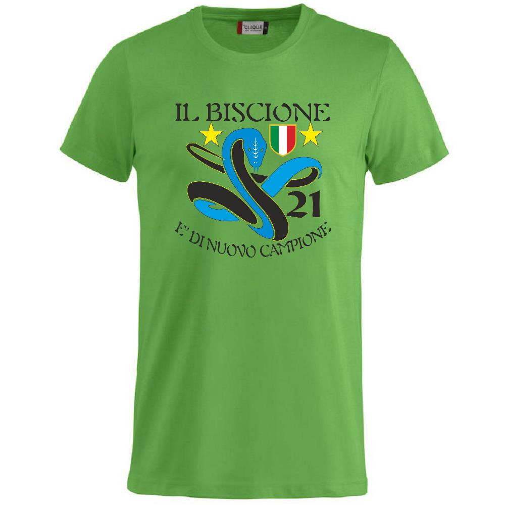 T-Shirt Calcio Inter Biscione Campioni d’Italia 25/26 – 21 Scudetti – PS 27431-INT-02