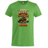 T-Shirt Papa' Russi Come Un Trattore Ma Ti Voglio Bene Piu' Del Rumore – Maglietta Personalizzabile PS 27431-A-145