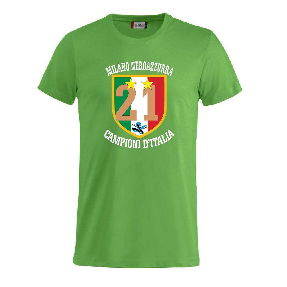 T-Shirt Scudetto Inter Campioni d’Italia 25/26 – Seconda Stella 21 Scudetti Scudetto Neroazzurro – PS 27431-A042