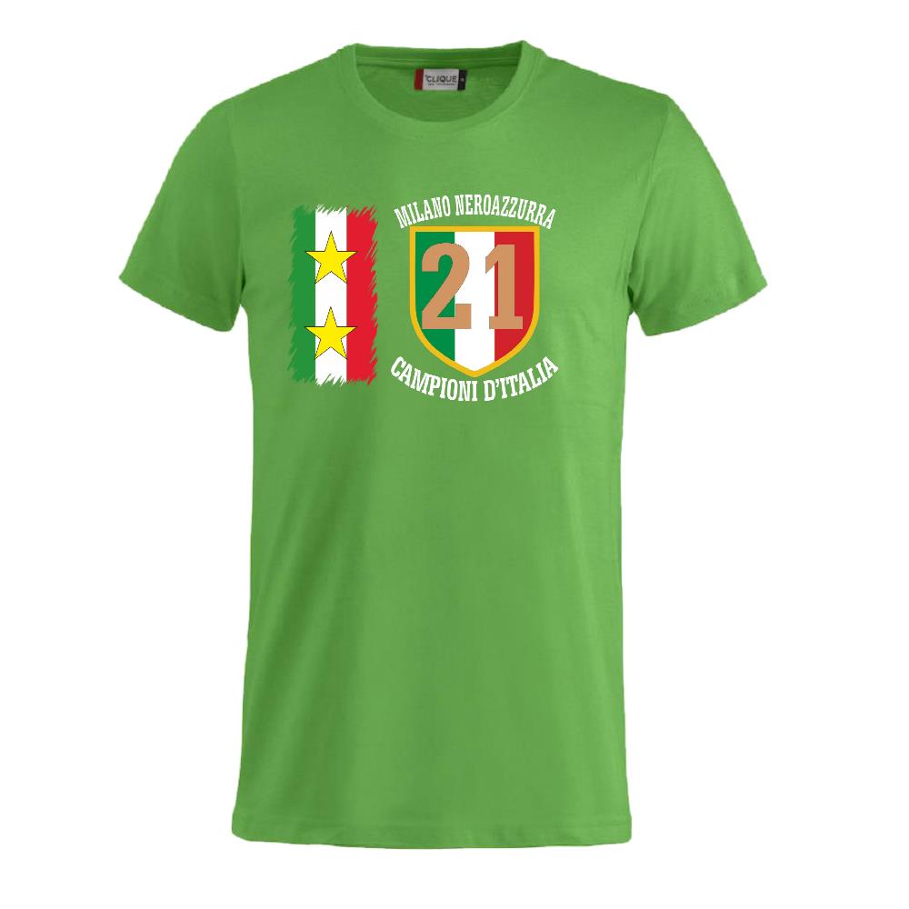 T-Shirt Calcio Inter Campioni d’Italia Serie A – 21 Scudetti Seconda Stella – PS 27431-A068