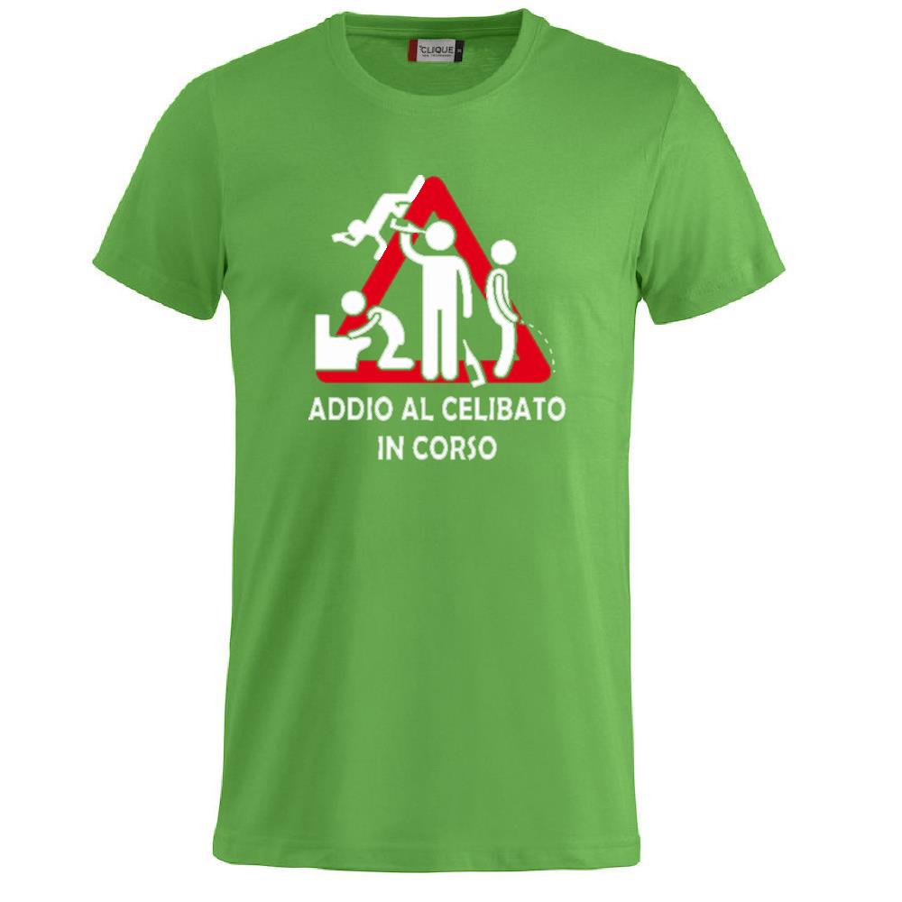 T-Shirt Addio al Celibato In Corso , Dietro  “Attenzione Ubriachi” – Maglietta Divertente con Doppia Stampa Fronte/Retro – PS 27431 - A071