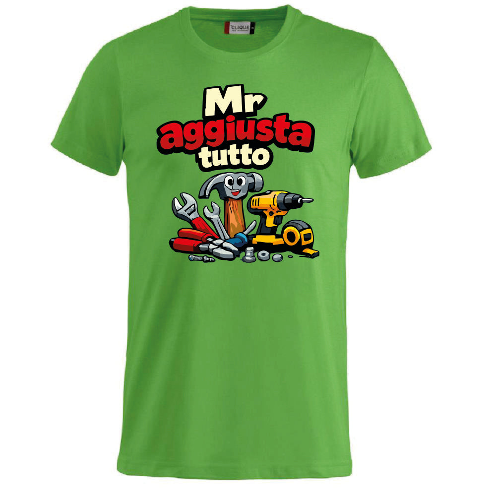 T-Shirt Personalizzabile Uomo “Mr Aggiusta Tutto” – Idea Regalo – PS 27431-A142