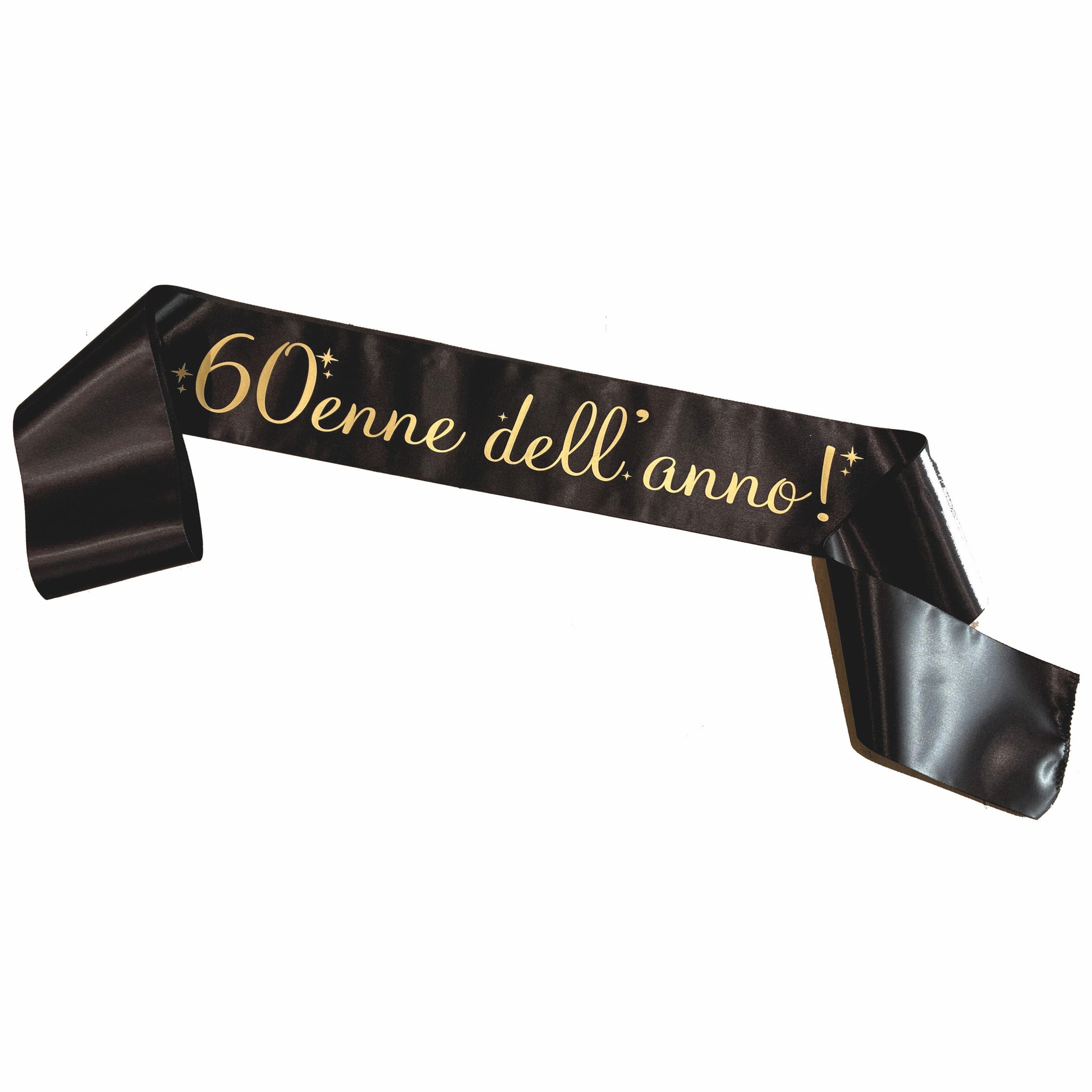 Fascia Compleanno Nera Personalizzata “18/20/30...Enne dell’Anno” – Gadget Party – PS 11447-001