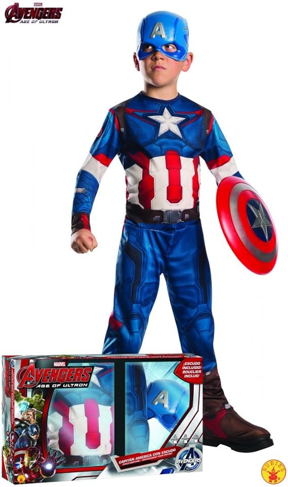 Costume Captain America Marvel per Bambini con Scudo – PS 26013