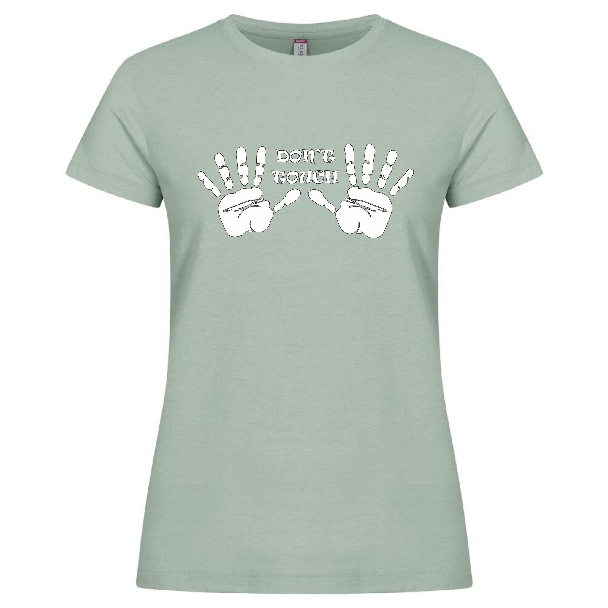 T-Shirt Donna “Don’t Touch” Maglietta Aderente Maniche Corte – PS 28870-008