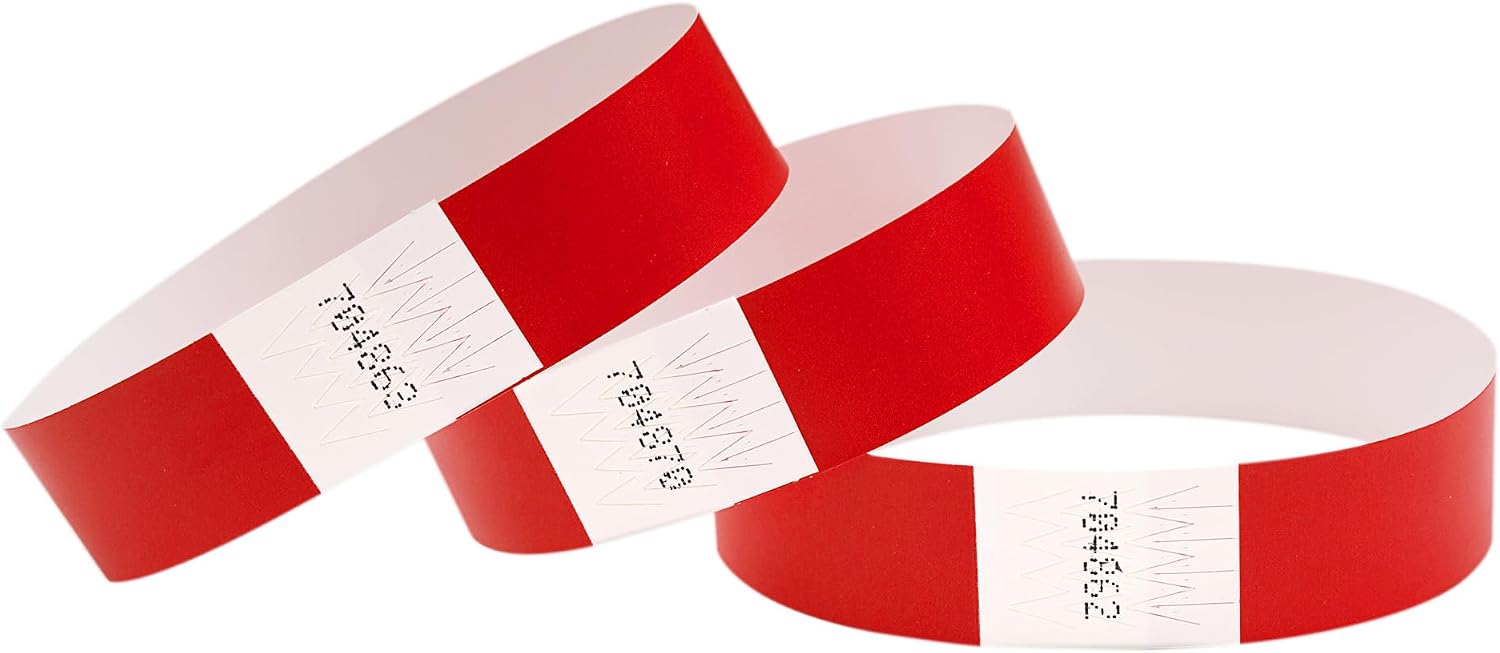 Braccialetti per Eventi Numerati – Confezione da 100 Pezzi PS 13400