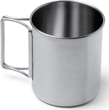 Tazza in Acciaio TEIDE con Manici Pieghevoli – 450 ml – Personalizzabile PS 00567 PRS