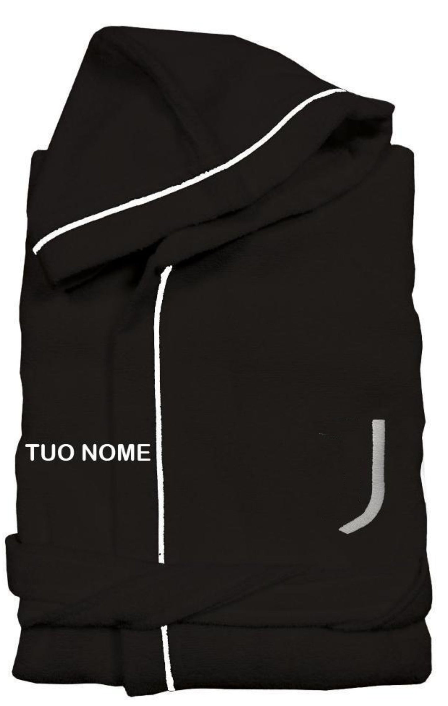 Accappatoio Juventus JJ Nero o Bianco Personalizzabile – Ufficiale Juventus FC – PS 07600