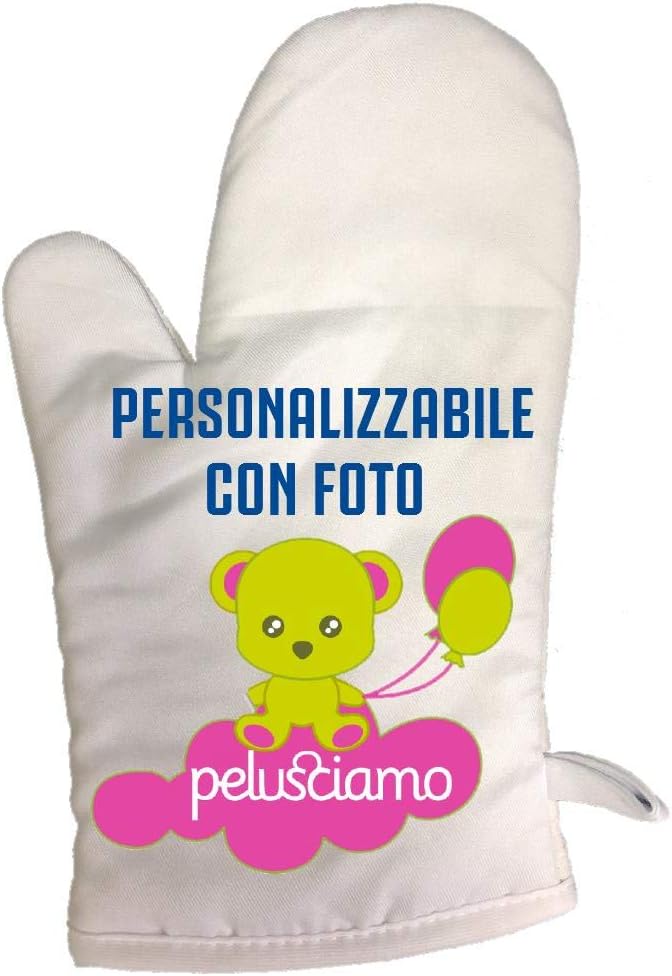 Guanto Da Cucina Personalizzabile Con Foto o Frasi 27x13 cm PS 00267 PRS