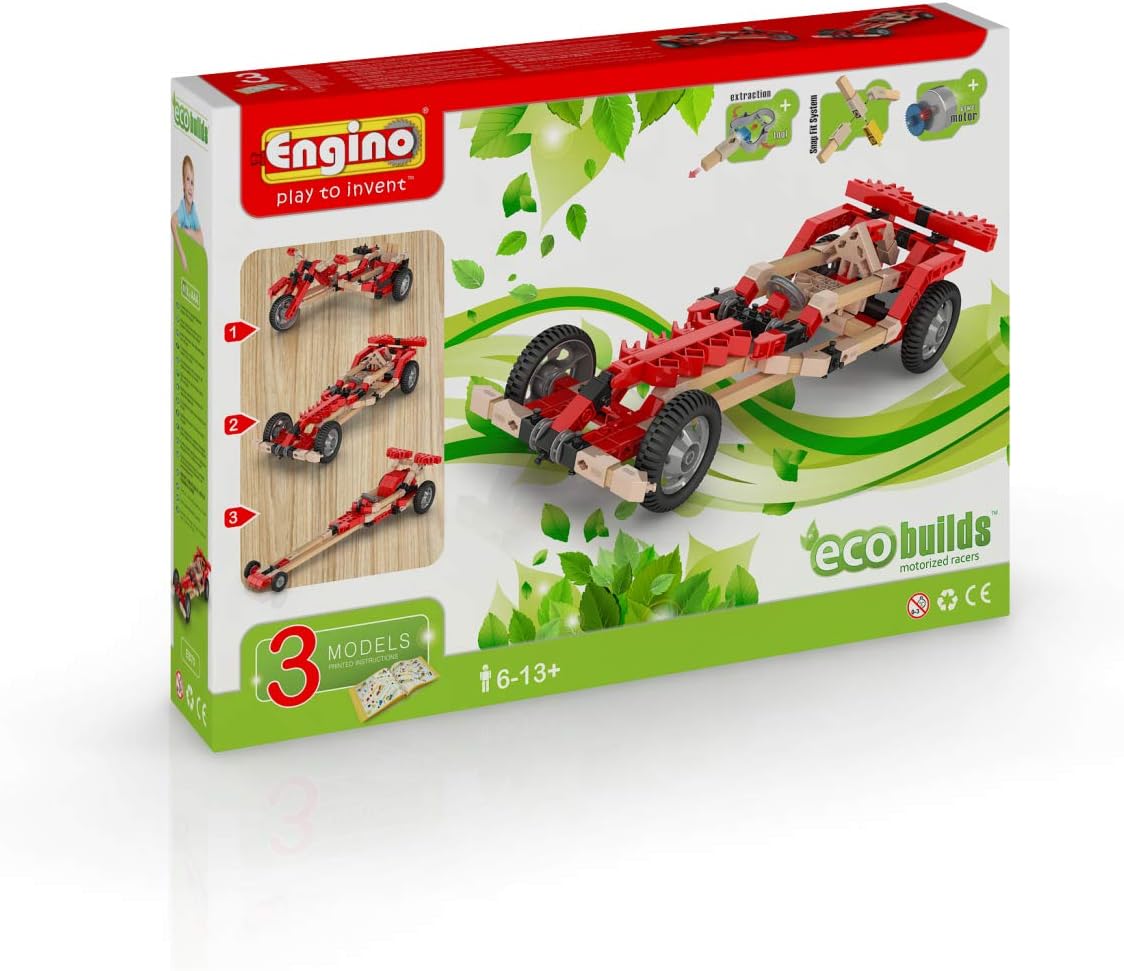 Engino Eco Motor Race – 3 Modelli Motorizzati – Cod. 02495