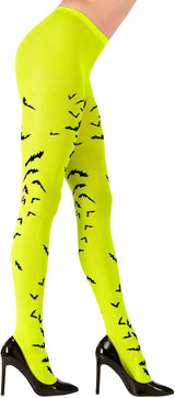 Calze Collant Donna Pipistrelli Halloween One Size – PS 34462