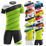 Completo Calcio Zeus Kit Lybra – T-shirt e Pantaloncini Manica Corta – Personalizzabile Loghi, Nome Numero PS 12809