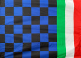 Bandiera Stadio Scacchi Nero Azzurri – Bandierone Gigante Tifosi Scudetto Inter – PS 03651