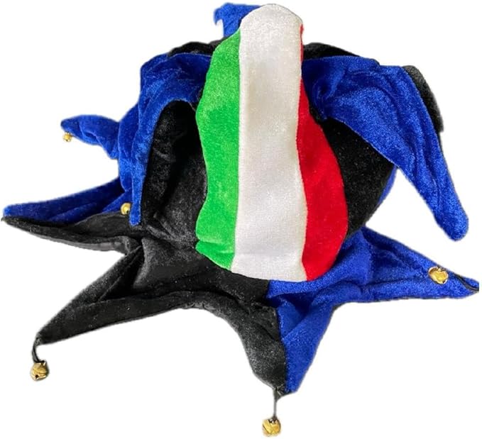 Cappello Giullare Neroazzurro – Cappello Inter con Campanelli – One Size – PS 13902