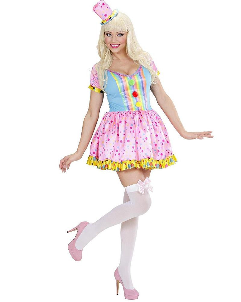 Costume di Carnevale Donna Pagliaccio Clown Girl – Pagliacci PS 26234