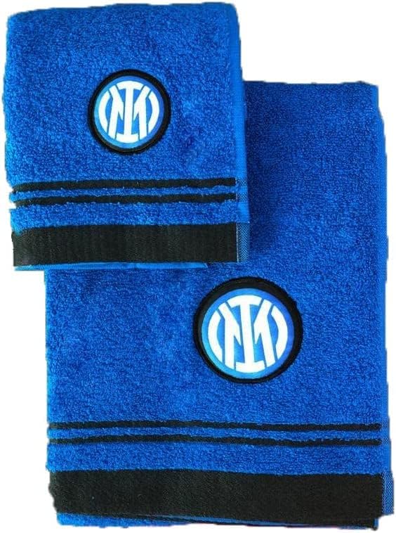 Set Bagno Inter Calcio 2 Asciugamani Grande E Piccolo PS 01715