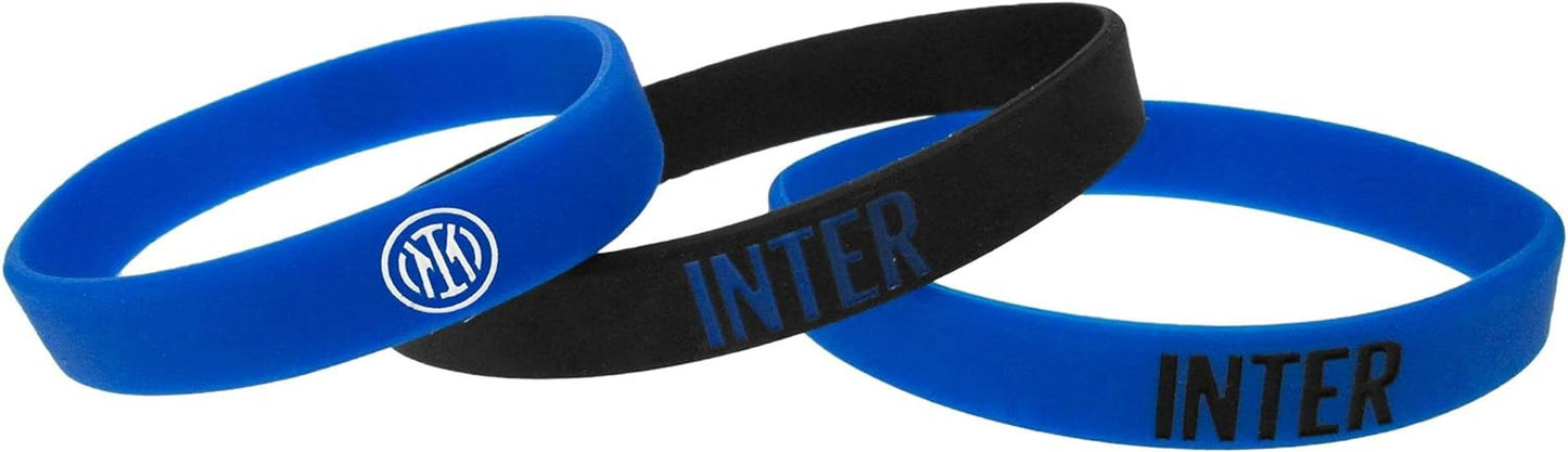 Kit 3 Braccialetti in Silicone “Forza Inter” – Prodotto Ufficiale FC Internazionale Milano Cod. PS 00911