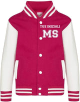 Felpa Baseball Varsity Junior Jacket Giacca College Personalizzabile Con Iniziali PS 36017 PRS
