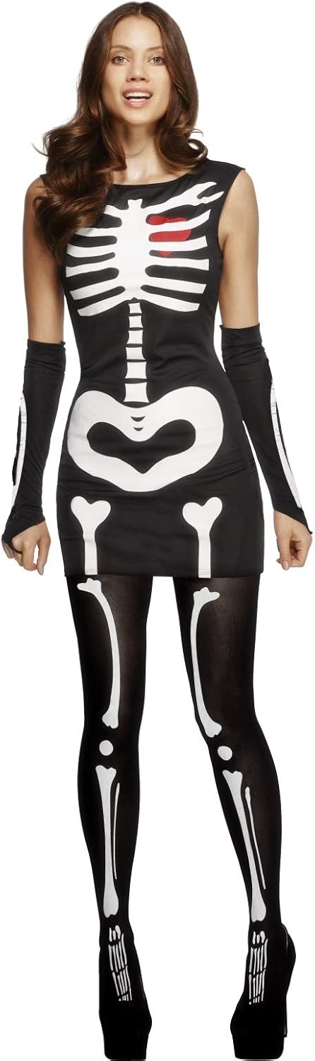 Costume Donna Halloween Scheletro Fosforescente – PS 17021