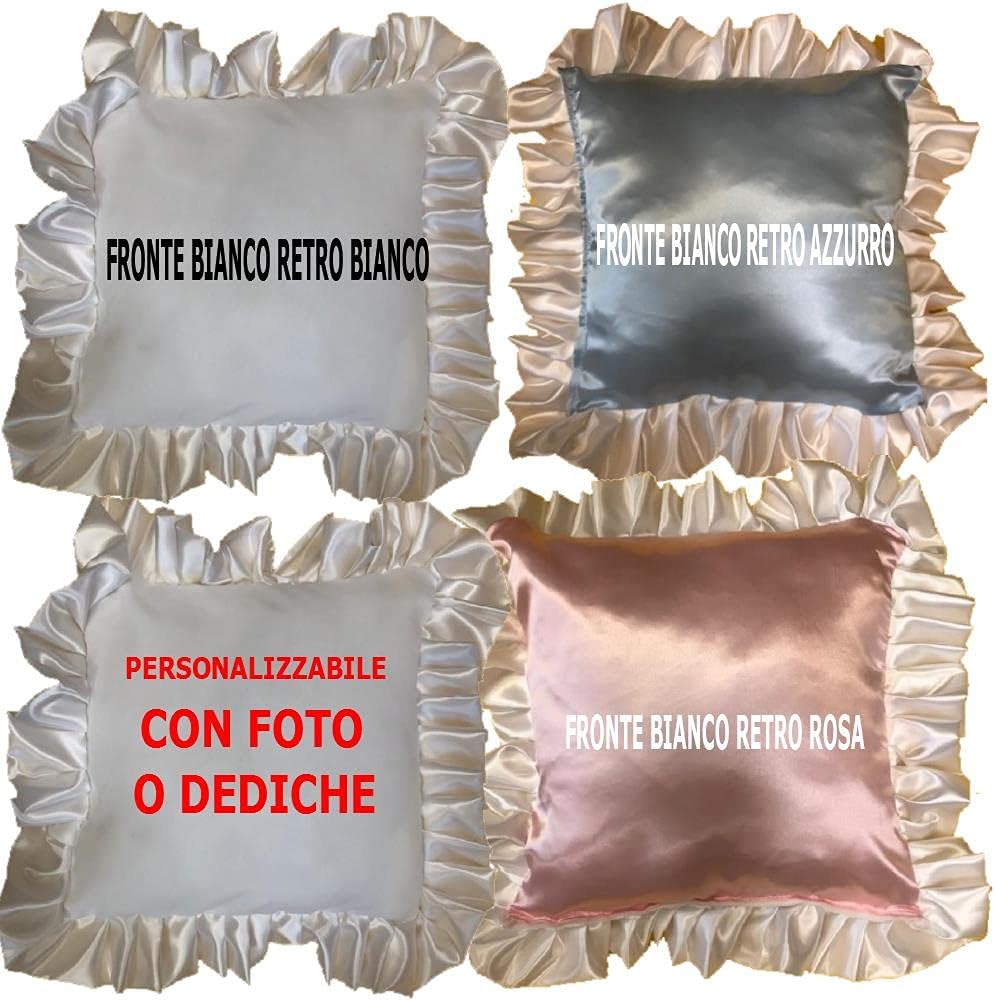 Cuscino Lusso con Volant Personalizzabile – 48×48 cm – Cod. 40460 PRS