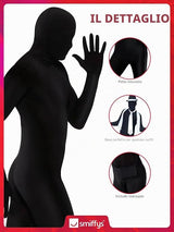 Costume da Mimo Nero con Marsupio – PS 11739