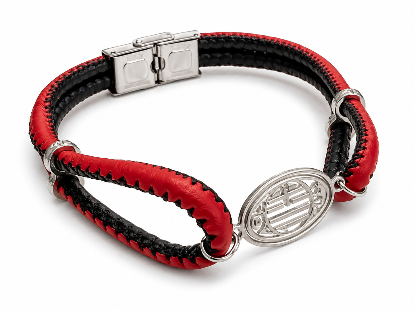 Bracciale in cuoio AC Milan – Lowell Gioielli Squadre – Cod. 11167