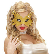 Mascherina Oro Domino Stella – Accessorio Carnevale Veneziano – PS 14930