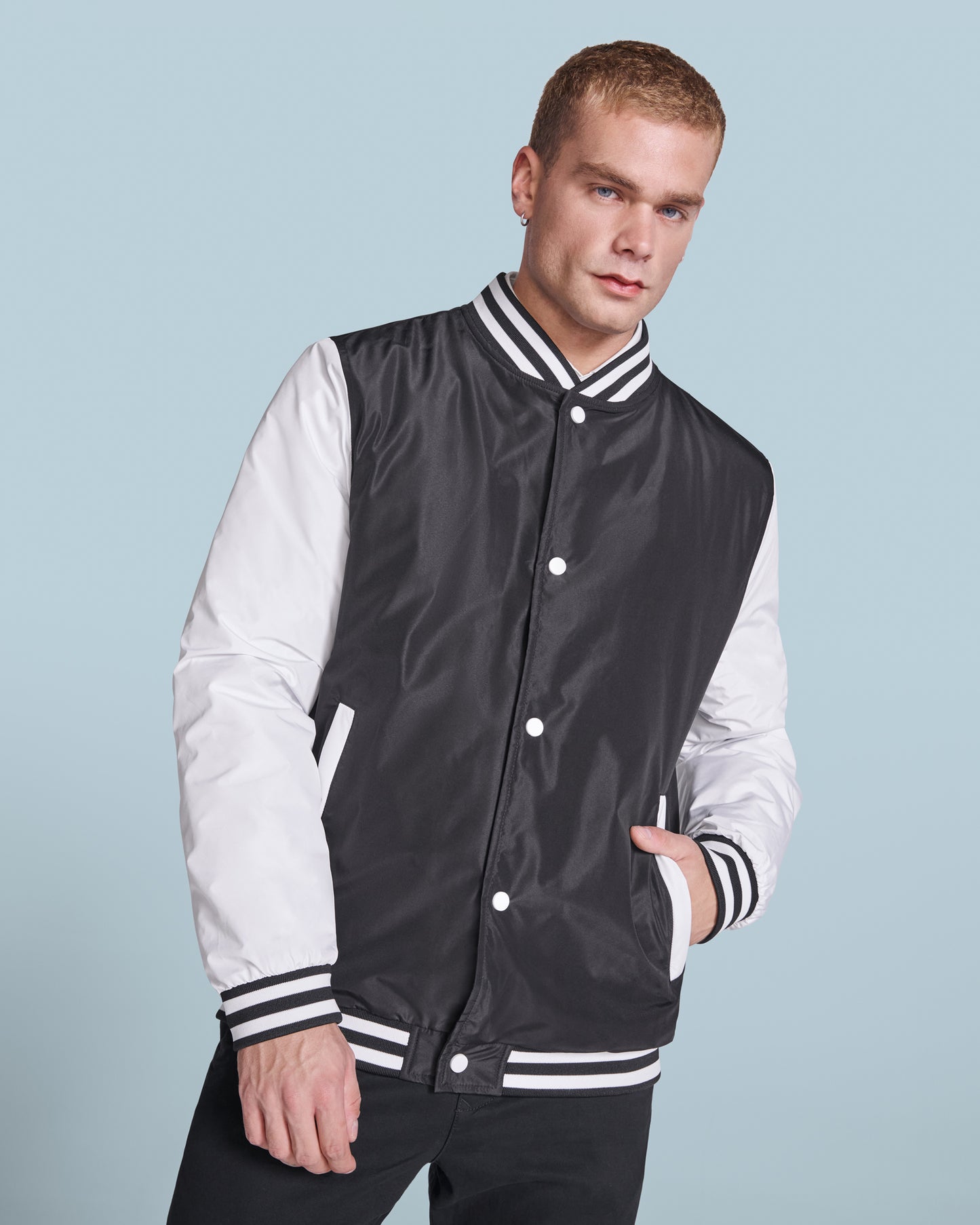 Giacca College Antivento Leggermente Imbottita Unisex  Bicolore California 220 g/m² PS 39330 PRS