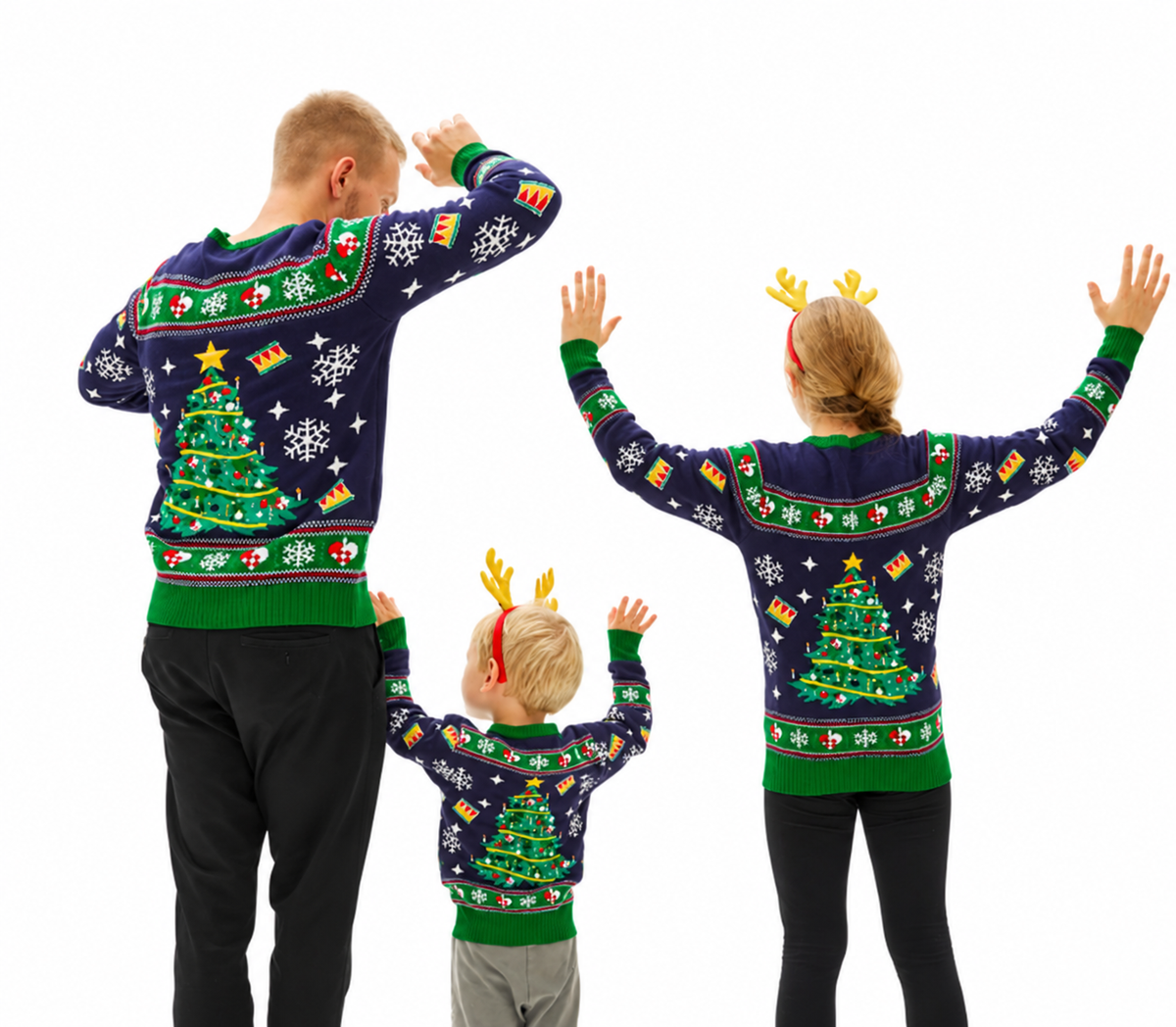 Maglione Natalizio Con Luci a LED Albero di Natale – PS 33624