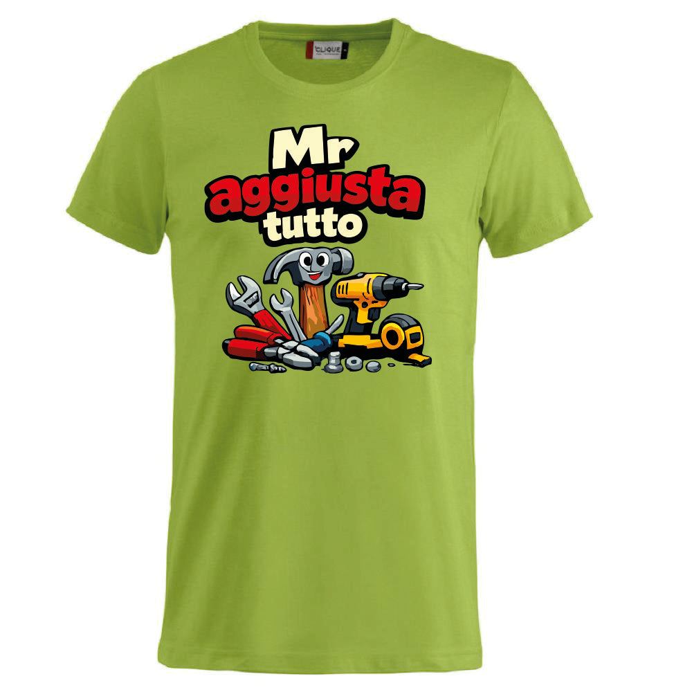 T-Shirt Personalizzabile Uomo “Mr Aggiusta Tutto” – Idea Regalo – PS 27431-A142