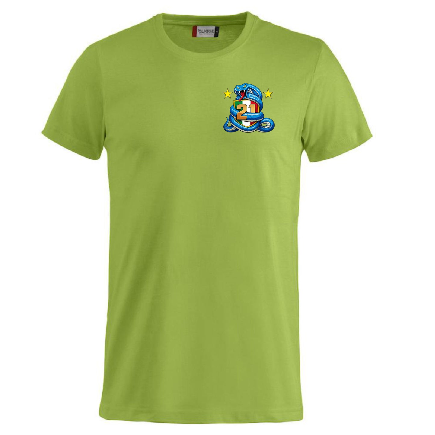 T-Shirt Neroazzurri Campioni d’Italia 2025/2026 –  21 Scudetti 100% Cotone  – PS 27431-INT-09