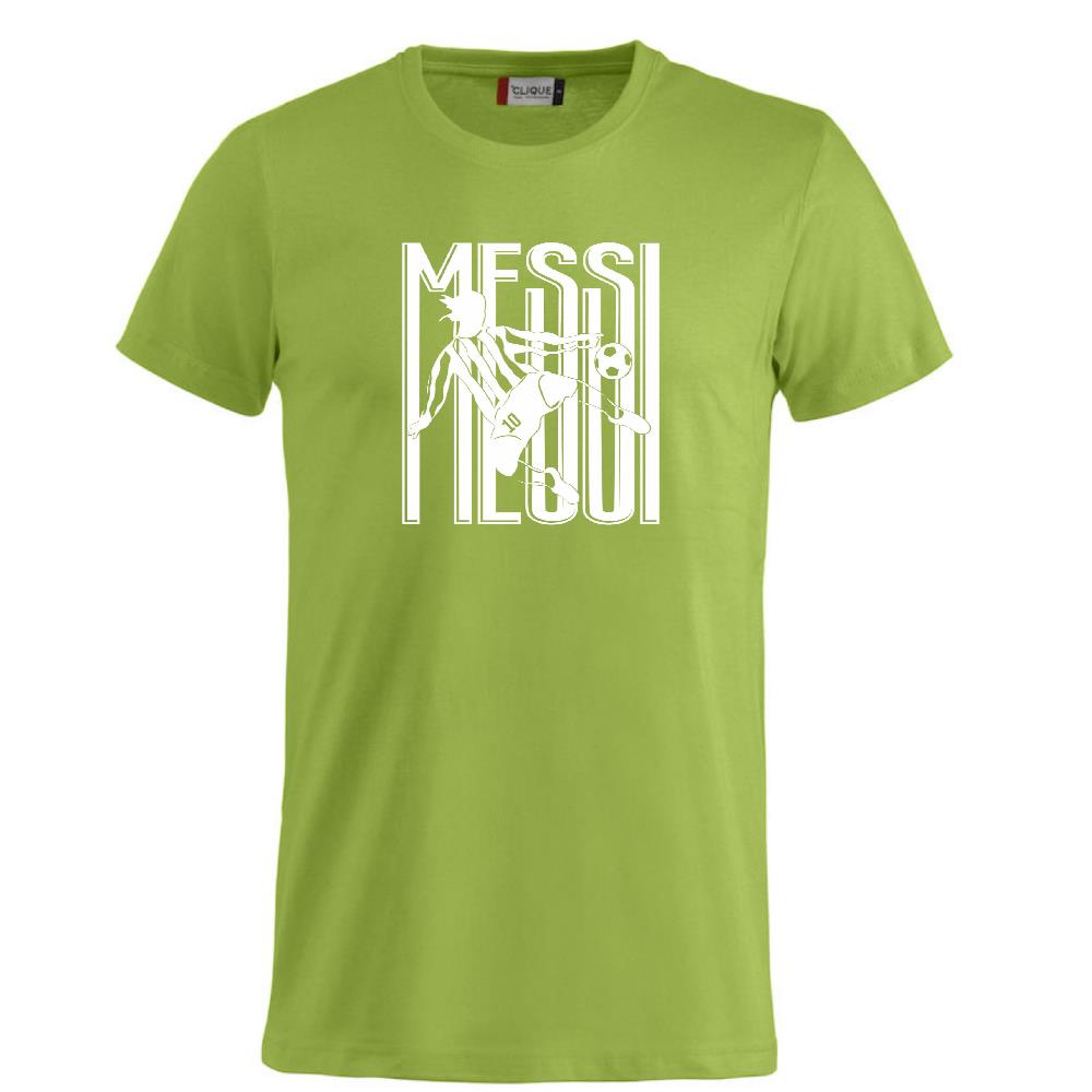 T-shirt Messi 10 Tifosi Calcio Argentina 100% Cotone Personalizzabile Con Nome e Numero PS 27431-A034