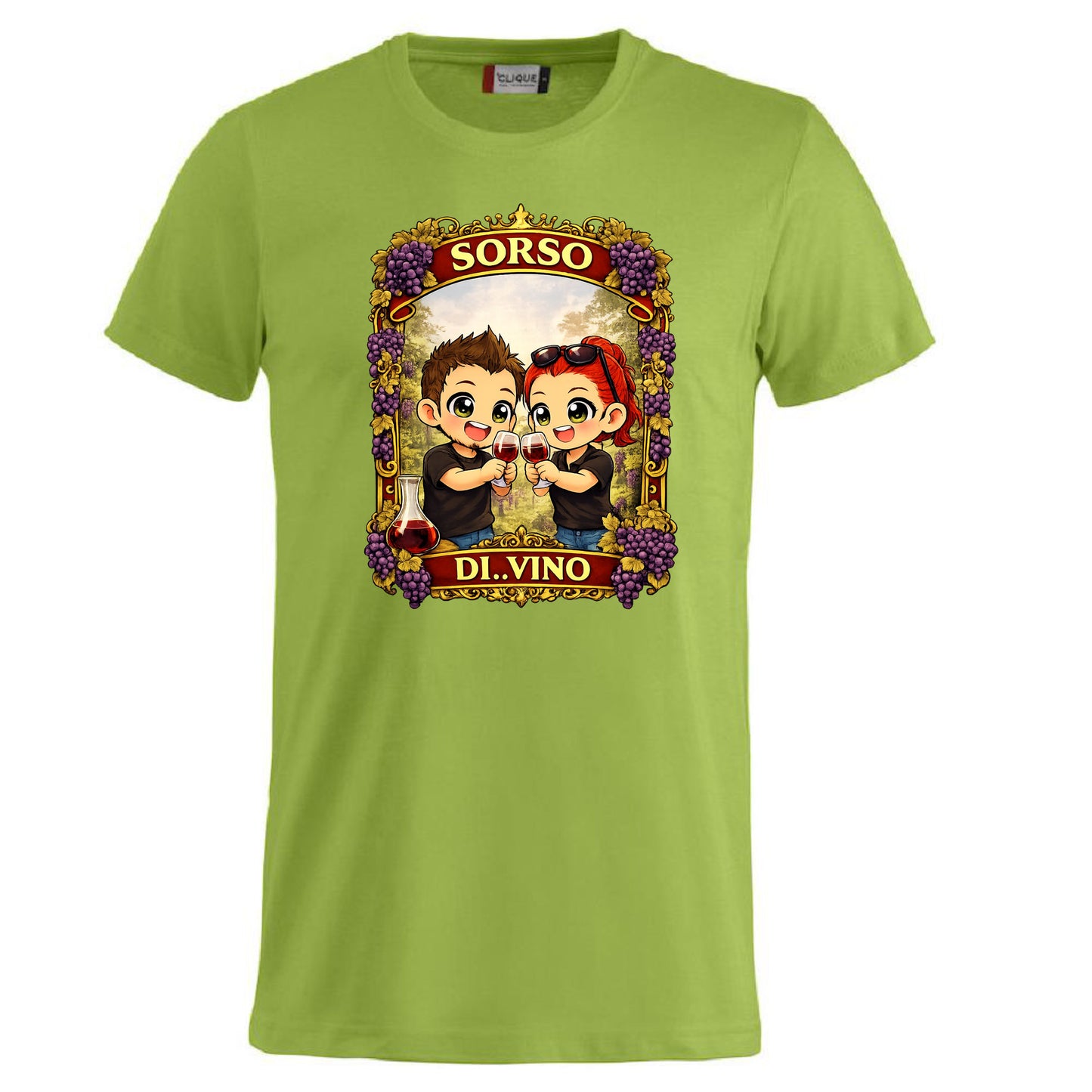 T-Shirt Divertente “Sorso di Vino” Personalizzabile con Nome – Idea Regalo per Amanti del Vino – PS 27431-A-142 PRS