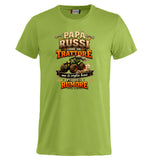 T-Shirt Papa' Russi Come Un Trattore Ma Ti Voglio Bene Piu' Del Rumore – Maglietta Personalizzabile PS 27431-A-145