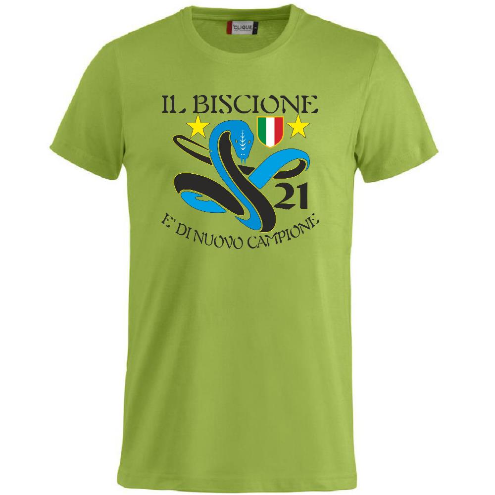 T-Shirt Calcio Inter Biscione Campioni d’Italia 25/26 – 21 Scudetti – PS 27431-INT-02