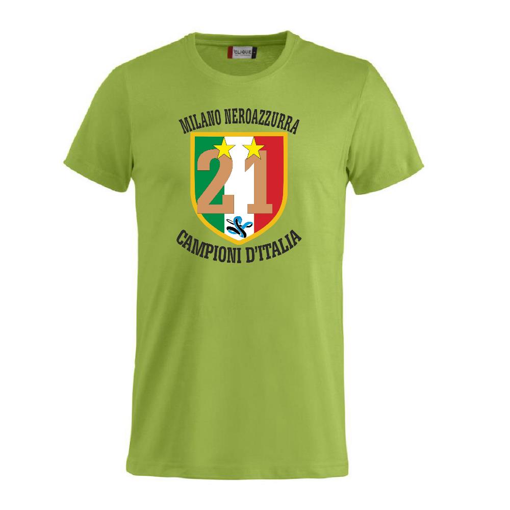 T-Shirt Scudetto Inter Campioni d’Italia 25/26 – Seconda Stella 21 Scudetti Scudetto Neroazzurro – PS 27431-A042