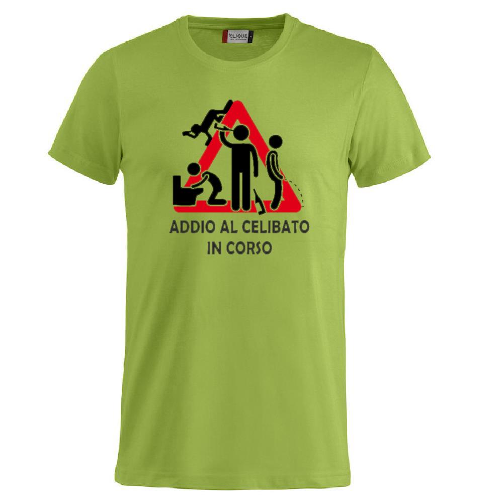 T-Shirt Addio al Celibato In Corso , Dietro  “Attenzione Ubriachi” – Maglietta Divertente con Doppia Stampa Fronte/Retro – PS 27431 - A071