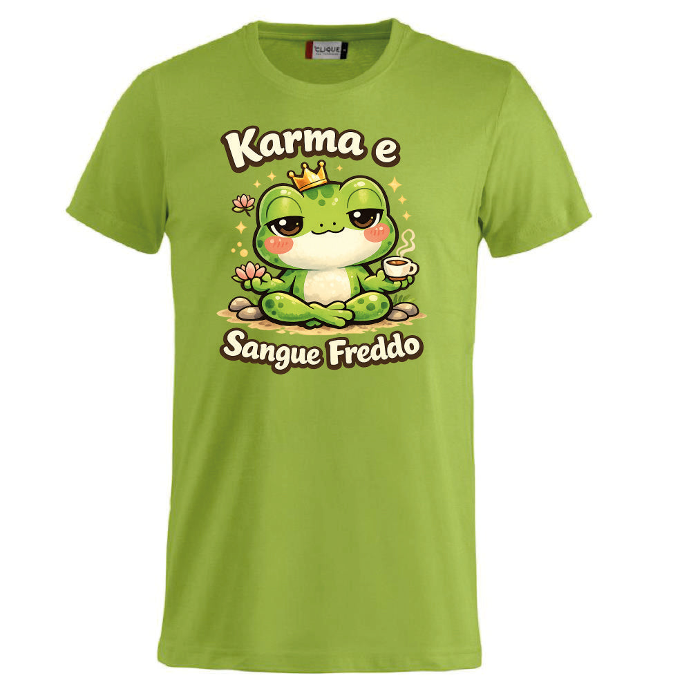 T-shirt Adulto e Bambino Unisex – Rana Karma e sangue freddo - PS 27431-A140