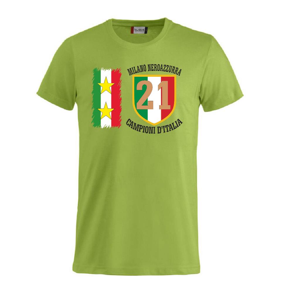 T-Shirt Calcio Inter Campioni d’Italia Serie A – 21 Scudetti Seconda Stella – PS 27431-A068