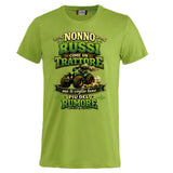 T-Shirt Nonno Russi Come Un Trattore Ma Ti Voglio Bene Piu' Del Rumore – Maglietta Personalizzabile PS 27431-A-146