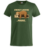 T-Shirt “Bradipo Energy Loading… Pause…” – Personalizzabile con Nome – PS 27431-A135