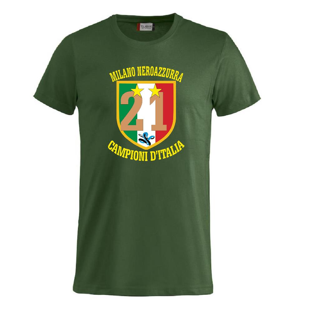 T-Shirt Scudetto Inter Campioni d’Italia 25/26 – Seconda Stella 21 Scudetti Scudetto Neroazzurro – PS 27431-A042
