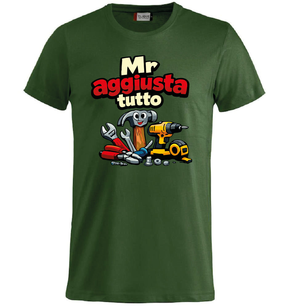 T-Shirt Personalizzabile Uomo “Mr Aggiusta Tutto” – Idea Regalo – PS 27431-A142