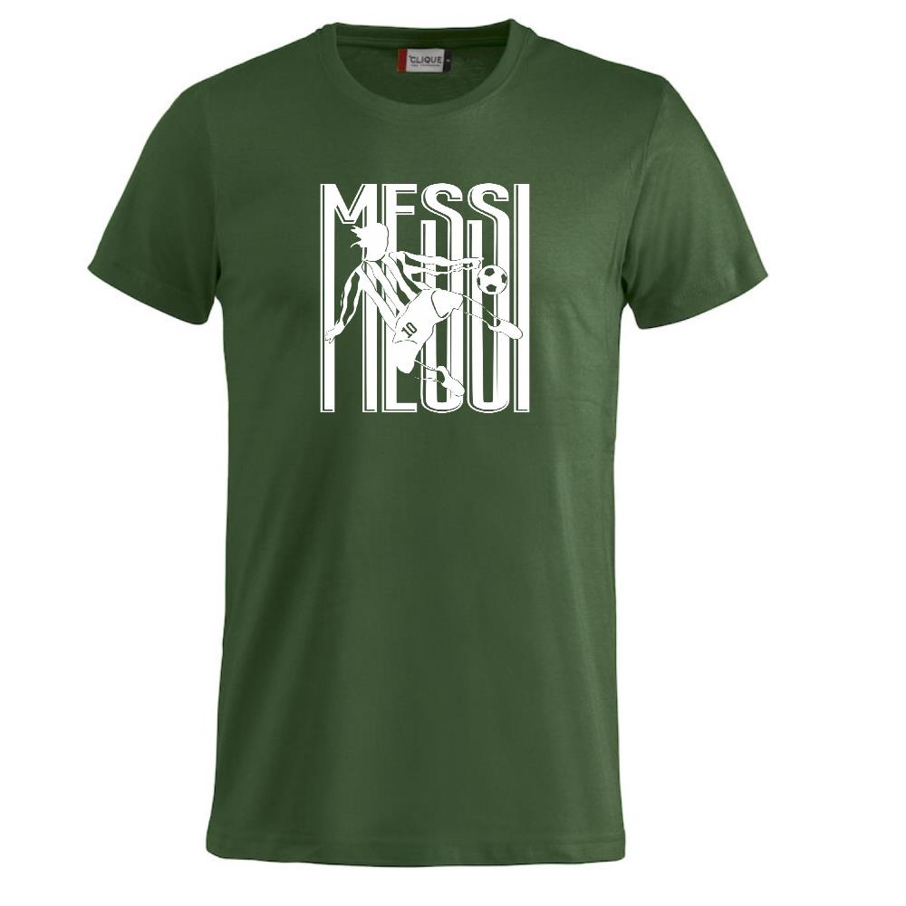 T-shirt Messi 10 Tifosi Calcio Argentina 100% Cotone Personalizzabile Con Nome e Numero PS 27431-A034
