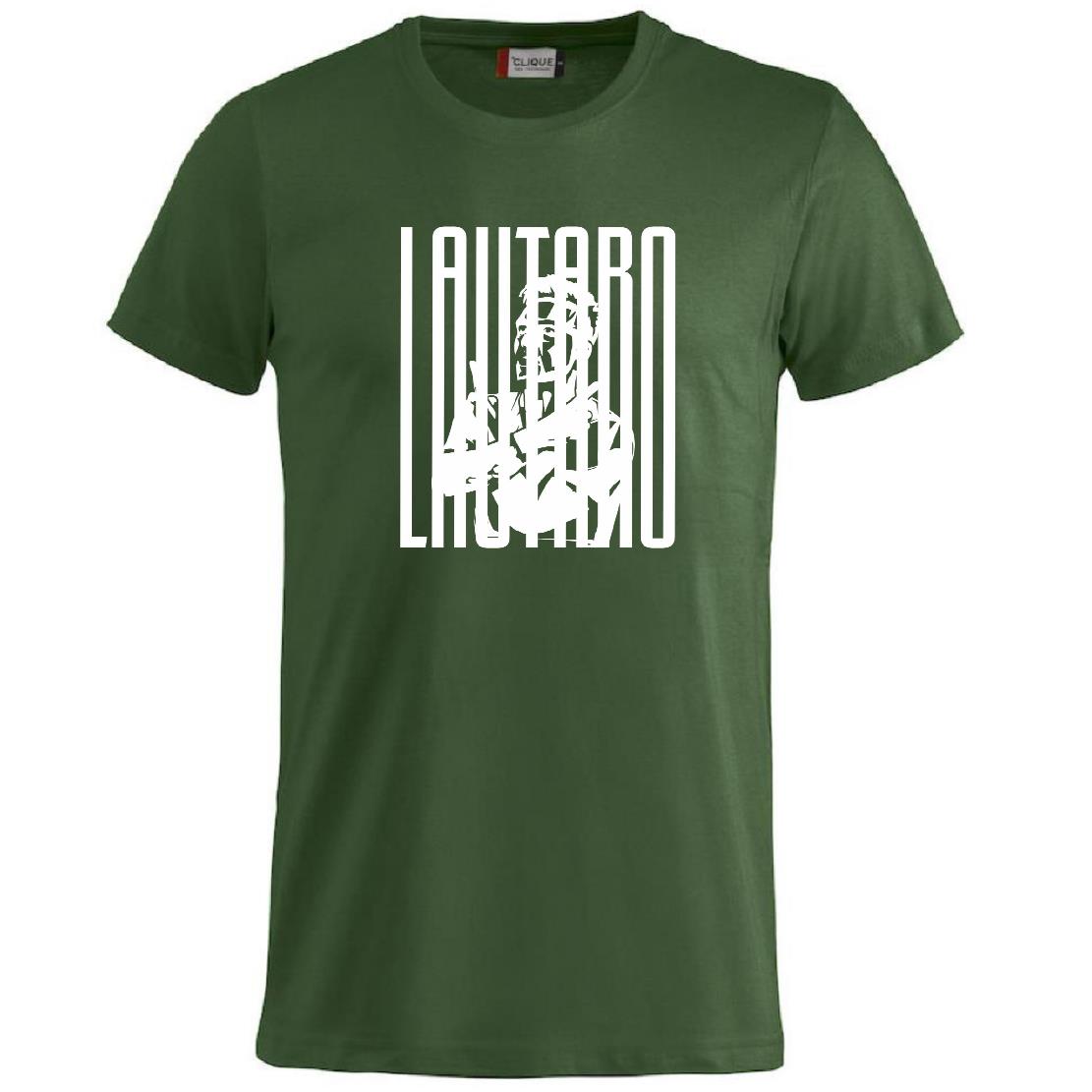 T-Shirt Lautaro Martinez Magliette Tifosi Interisti Maglietta in Cotone Abbigliamento Calcio PS 27431-A033