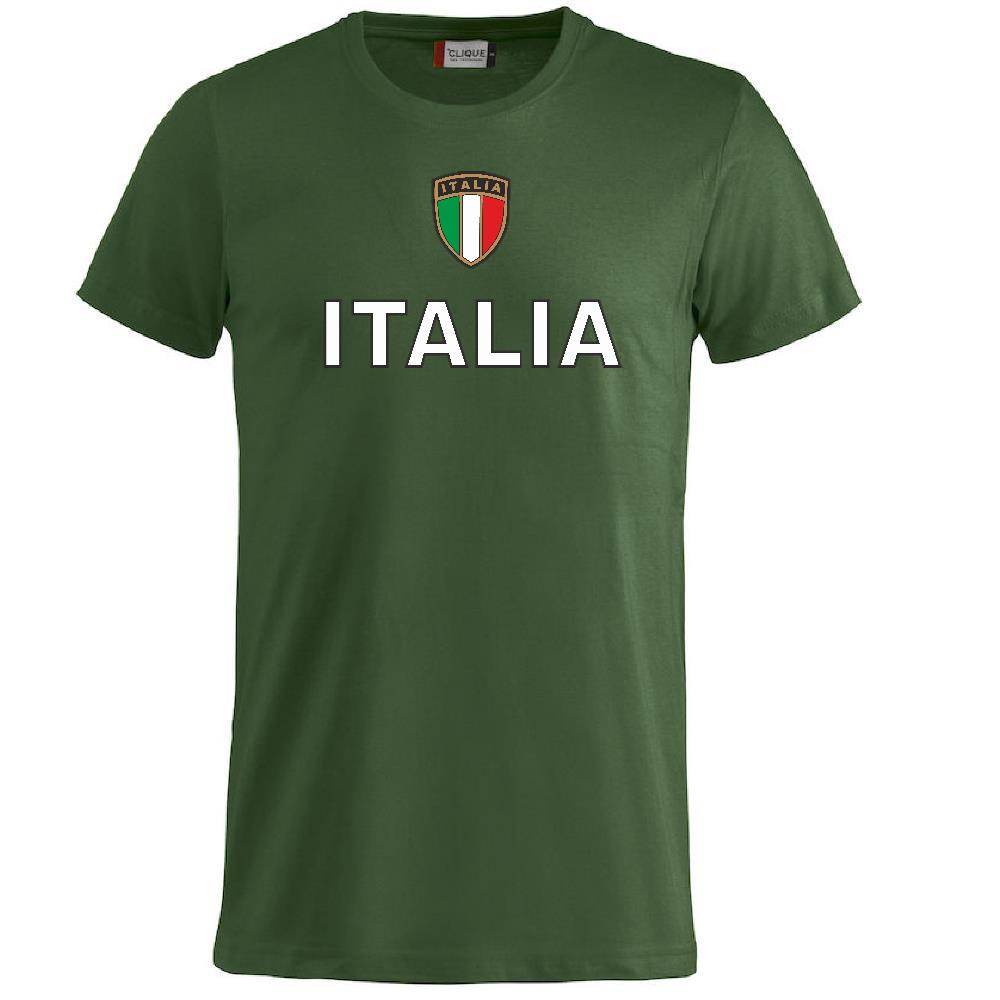 T-Shirt Italia Personalizzabile con Nome e Numero – Cotone – Bambino e Uomo – PS 27431