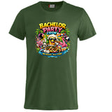 T-Shirt Addio al Celibato Bachelor Party Crew No Rules All Fun Personalizzabile con Nome PS 27431-A-40