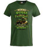 T-Shirt Nonno Russi Come Un Trattore Ma Ti Voglio Bene Piu' Del Rumore – Maglietta Personalizzabile PS 27431-A-146