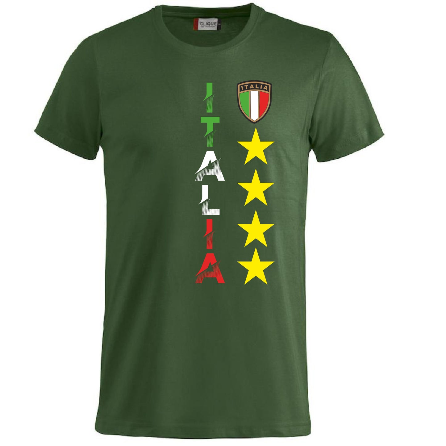 T-Shirt Italia Personalizzabile con Nome e Numero – Cotone  PS 27431-A097